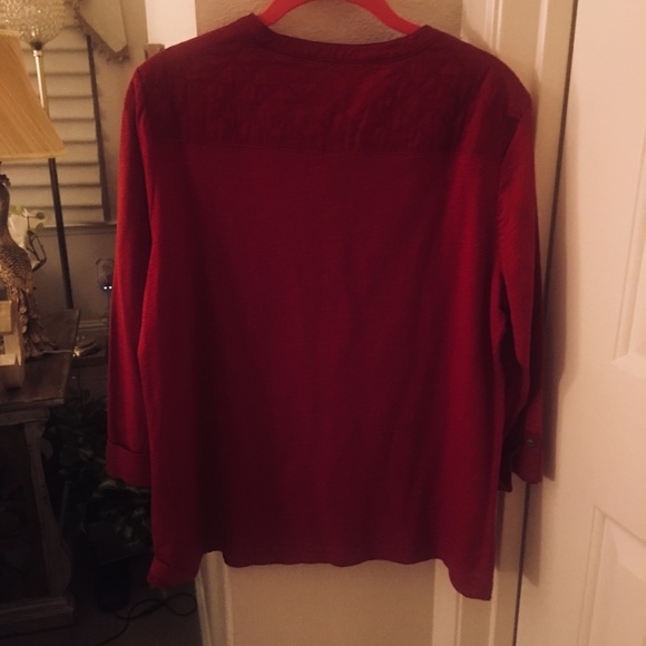 Croft&Barrow (L) Red Top - Picture 6 of 8